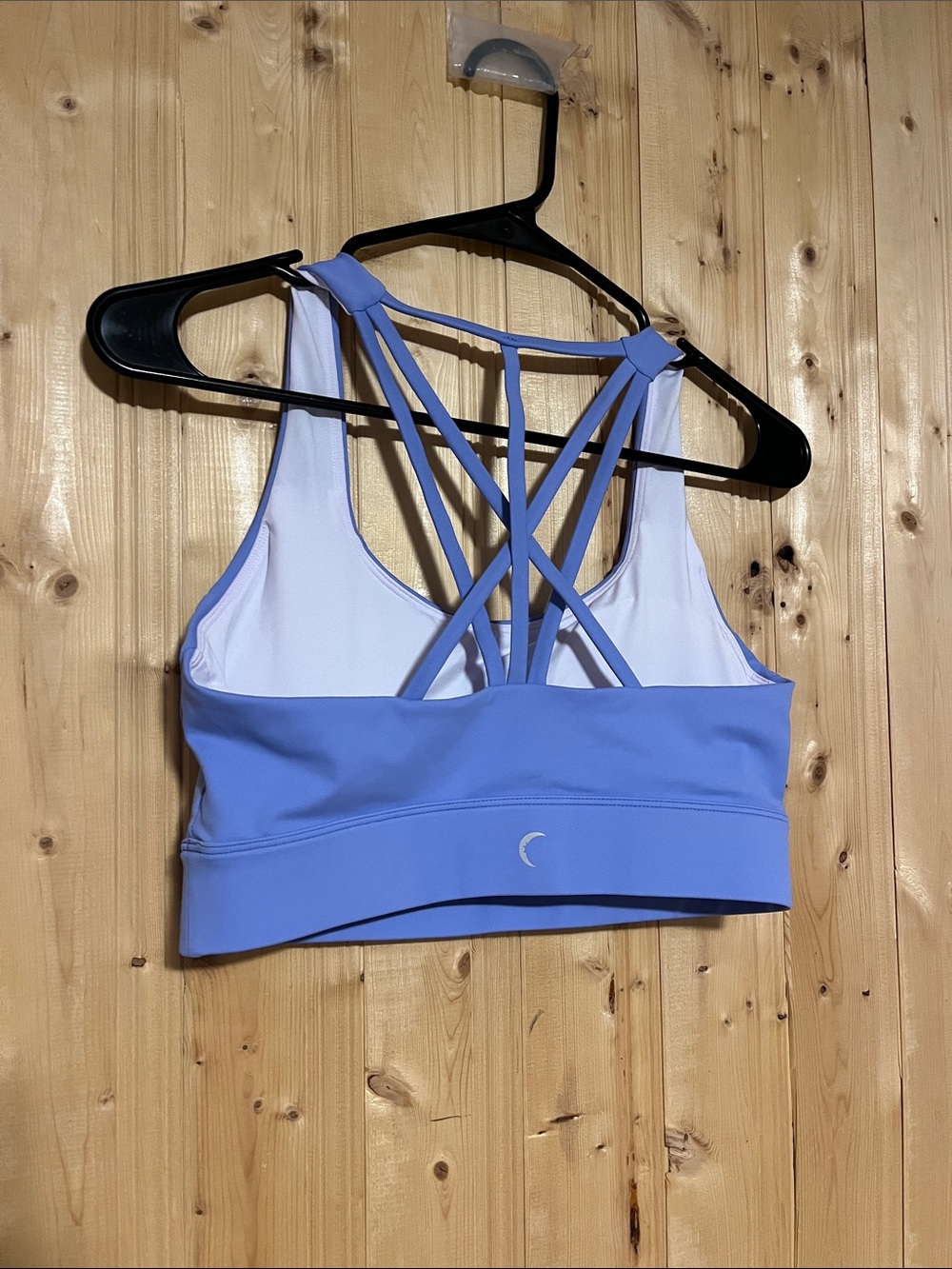 ZYIA Periwinkle Strappy Crisscross Sports Bra